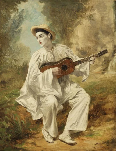Alexis Vollon — Pierrot with a Guitar