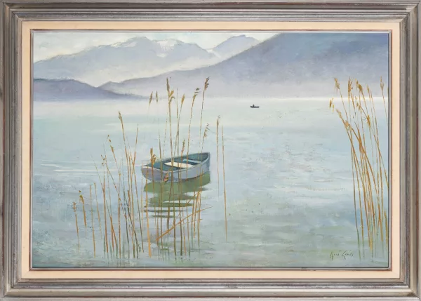 René Genis — "La barque dans les roseaux