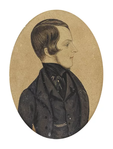 Jacob Maentel — Attribué à Jacob Maentel — Profil de jeune homme