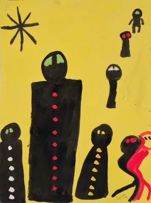 Eugène Ionesco — Personnages vêtus de noir, 1986