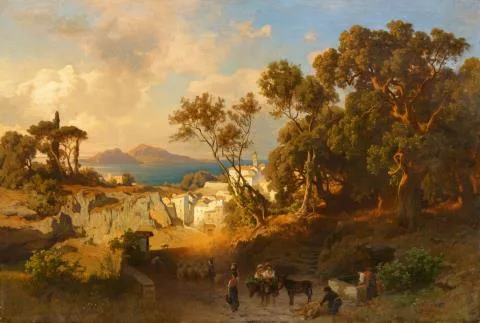 Carl Jungheim — Am Golf von Neapel mit Blick auf Capri