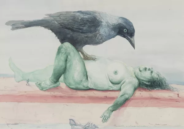 Roberto Fabelo — Esmeralda en el muro del malaca