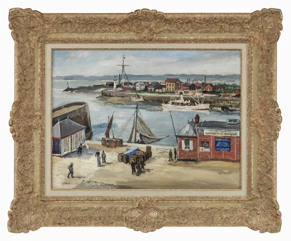 Marcel Leprin — Entrée du port de Honfleur