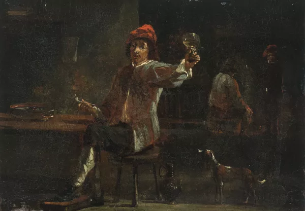 Adriaen Brouwer — in der Art Trinker in einer Taverne