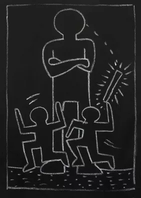 Keith Haring — Dessin de métro