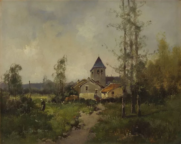 Eugène Galien — Borgo nella campagna