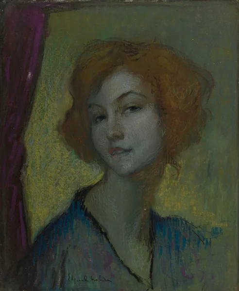 Edgar Chahine — Portrait de femme