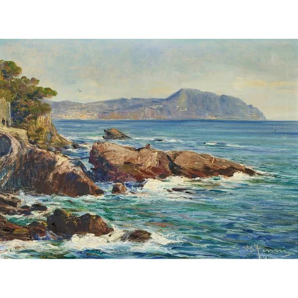 Berto Ferrari — Küstenpartie bei Nervi.