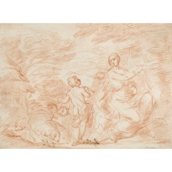 Felice Torelli — Attribuito a FELICE TORELLI — Allegoria della pittura.