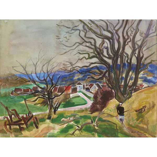 André Planson — "Paysage d'automne (par Saint-Cyr-sur-Morin)".