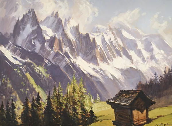 Marcel Wibault — Paysage de Montagnes,