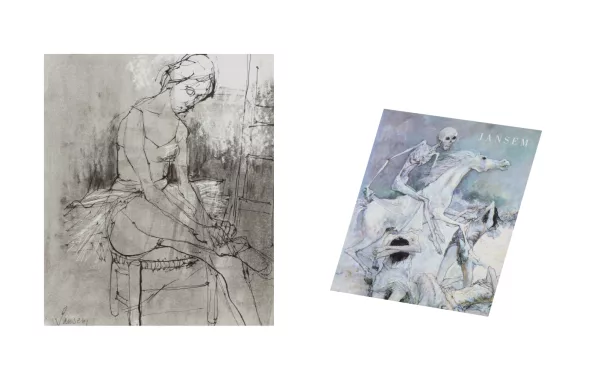 Jean Jansem — Danseuse nue assise