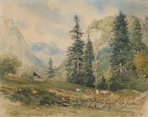 Joseph Höger — Alpenlandschaft am Attersee
