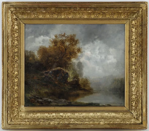 Théodore Levigne — Théodore Levigne (1848-1912), \\Paysage de
