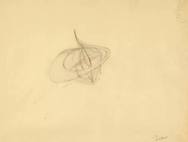Naum Gabo — Study for a Construction, ca. 1950
