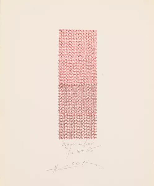 Henri Chopin — Aigues infinis, 1985
