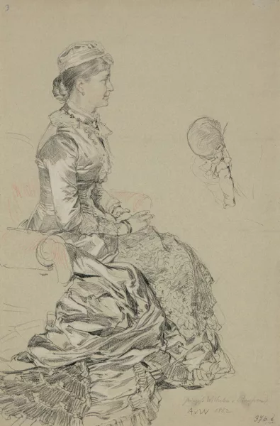 Anton von Werner — Die Kronprinzessin von Preussen am Tage der Kronprinzentaufe