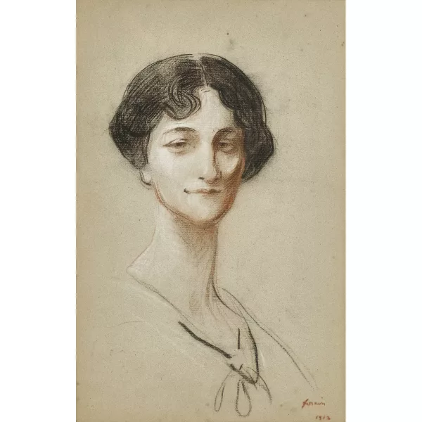Jean-Louis Forain — Portrait d'une femme.