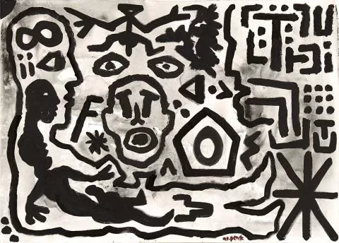 A. R. Penck — Platon, Socrate et Aristote — 6