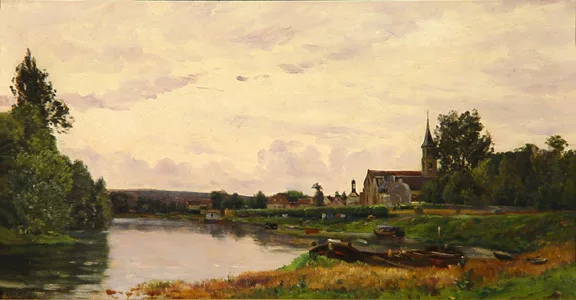 Hippolyte-Camille Delpy — Paysage fluvial