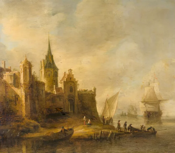 Jan Abrahamszoon Beerstraten — Hafenansicht