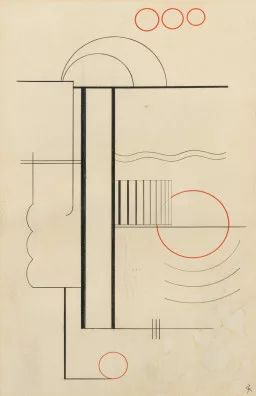 Rolf Cavael — Composition abstraite, 1926