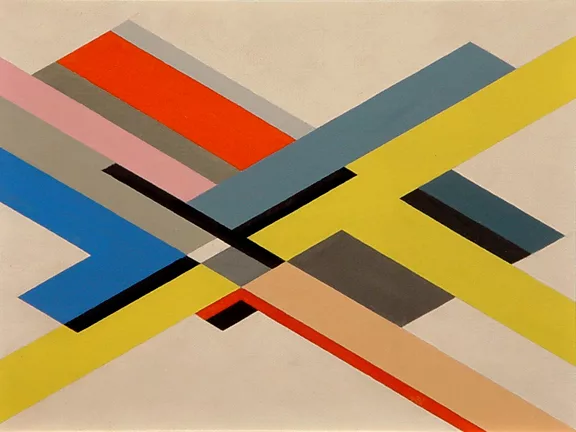 Walter Dexel — Skizze zu "Diagonalen", 1963