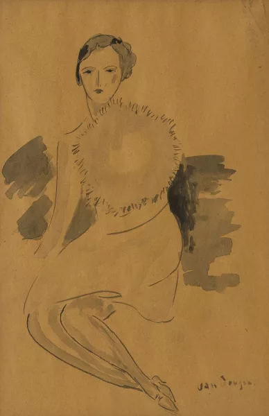 Kees van Dongen — Femme à la fourrure