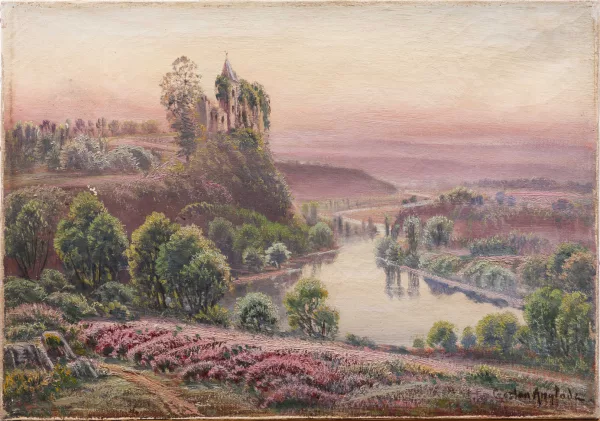 Gaston Anglade — Paysage de bruyères