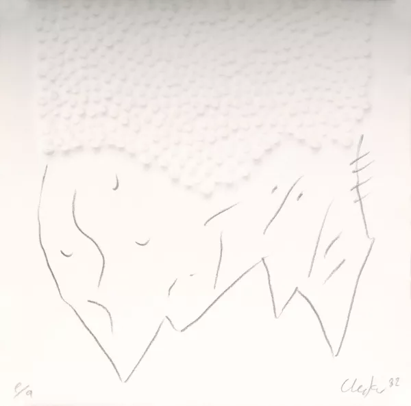 Günther Uecker — Feuille de « Vision Rapperswil à partir du carré », 1982