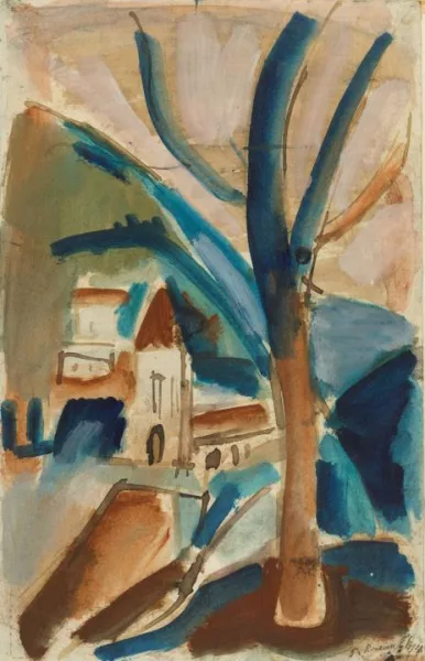 Georges Rouault — Paysage au grand arbre