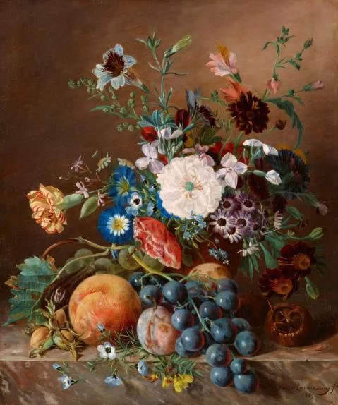 Adriana van Ravenswaay — Blumen- und Früchtestillleben