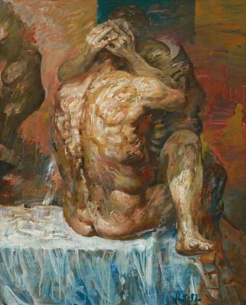 Willi Sitte — Nu masculin de dos
