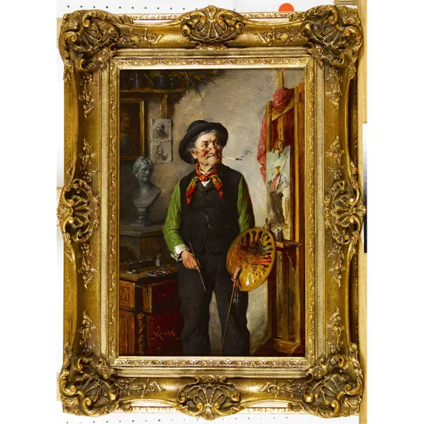 Hermann Kern — Le peintre dans son atelier