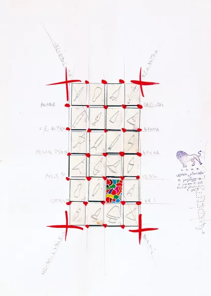 Alighiero Boetti — I vedenti, Bombe, ordigni e/o altro a Roma nella primavera, 1986