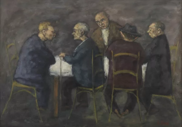 Ottone Rosai — Personnages attablés