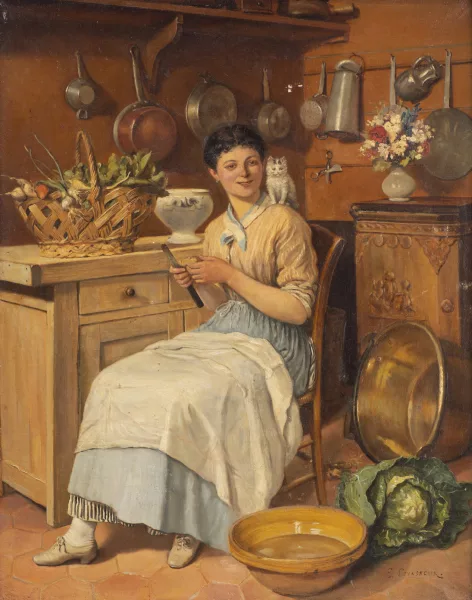 Eugène Levasseur — Retour du jardin