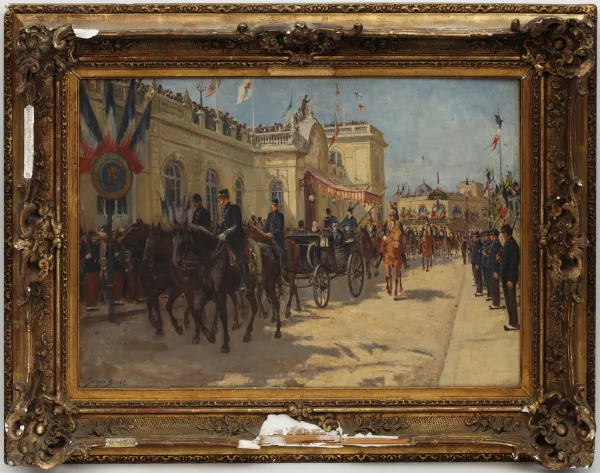 Georges Binet — Armand Fallières en défilé officiel
