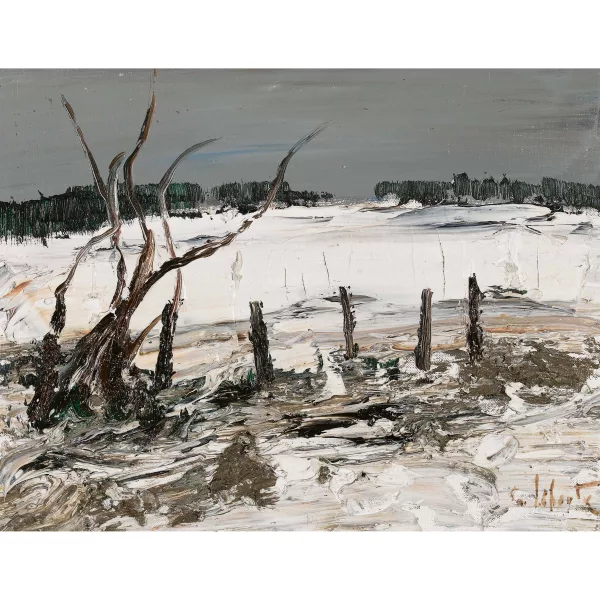 Georges Laporte — Winterliche Landschaft.