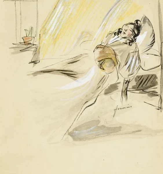 Jean-Louis Forain — La mort de Mimi dans La Bohème de Puccini