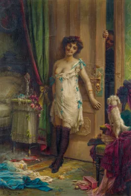 Hans Zatzka — Im Boudoir