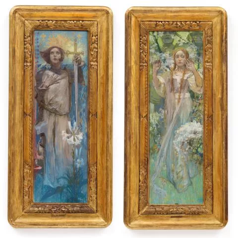 Alphonse Mucha — Jeanne d'Arc. Vor der Schlacht/Jeanne d'Arc. Erscheinung