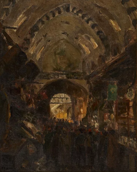 Léon Carré — Vue du souk