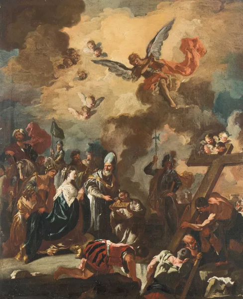 Francesco Solimena — Umkreis Die Auffindung des Heiligen Kreuzes durch die heilige Helena