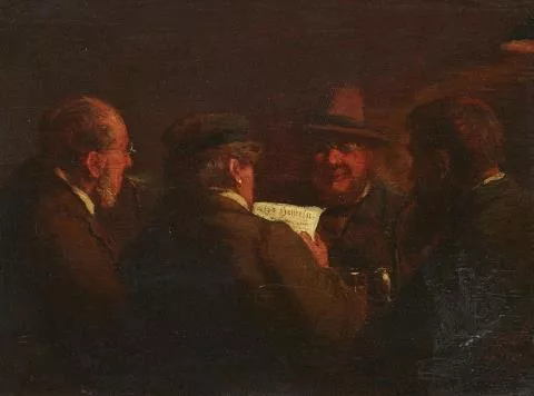 Wilhelm Amandus Beer — Die Zeitungsleser