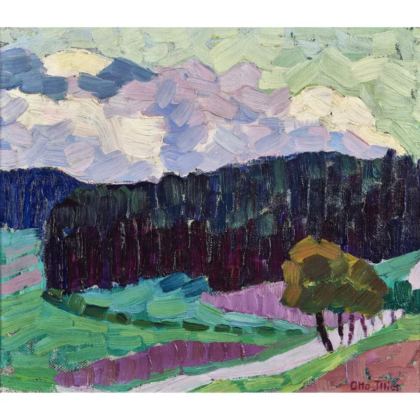 Otto Illies — "In den Bergen bei Garmisch-Partenkirchen".