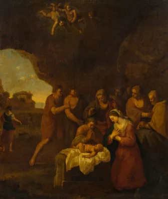 Cornelius van Poelenburgh — Die Geburt Christi