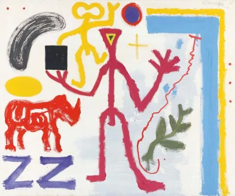 A. R. Penck — Moi à Londres 1