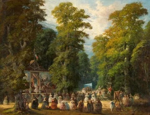 Constant Troyon — Fest im Park von Saint-Cloud