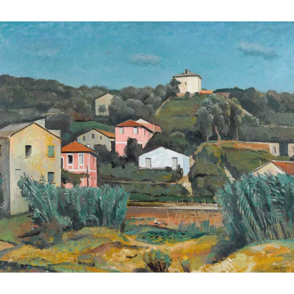 Alberto Salietti — "Paese di Liguria d′estate".